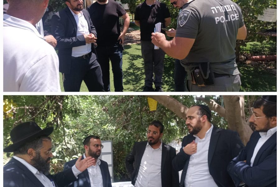 בסיור מתחם הילולת פועל הישועות מעגור בשנה זו | צילום דוברות המאורות