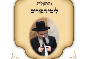 דברי חיזוק פורים הרב חיים מגורי