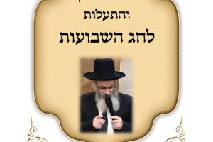 דברי חיזוק שבועות תשפו הרב חיים מגורי