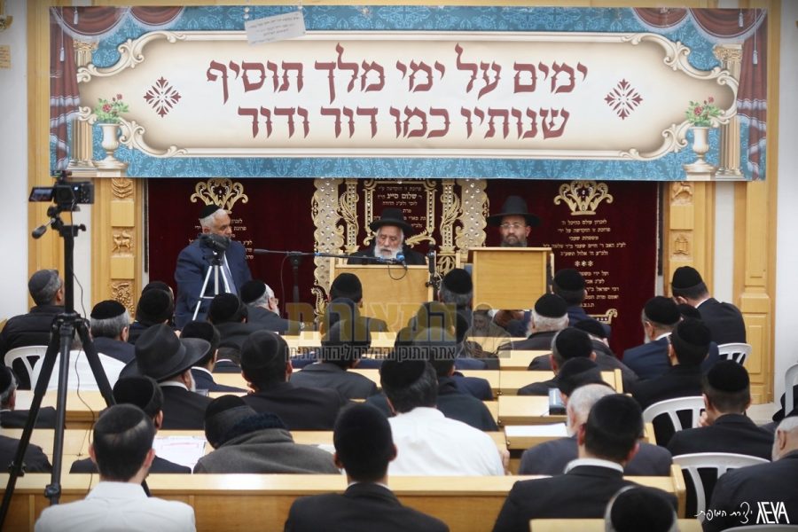 דרשת שבת הגדול הרב שלמה מחפוד מנין בני תורה אלעד תשפו צילום אלנתן אלוני (31)