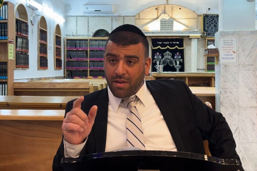 הרב אריה צברי צילום מסך