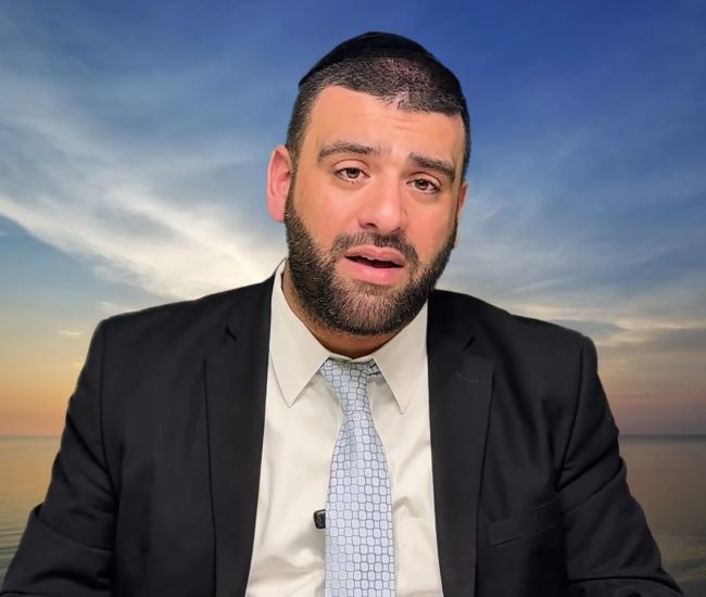 הרב אריה צברי צילום מסך