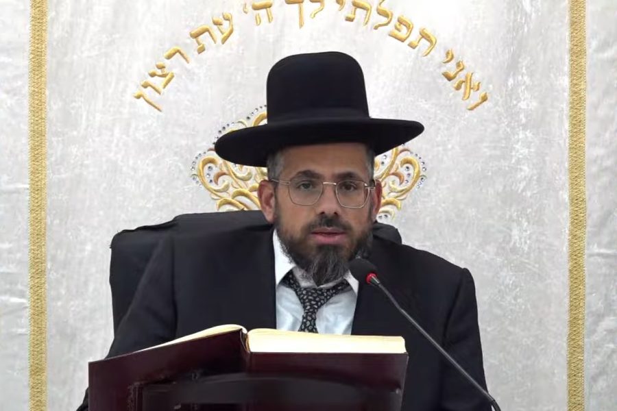 הגאון רבי דוד צדוק שליט"א - רב המושבים אורה, עמינדב ואבן ספיר | צילום מסך