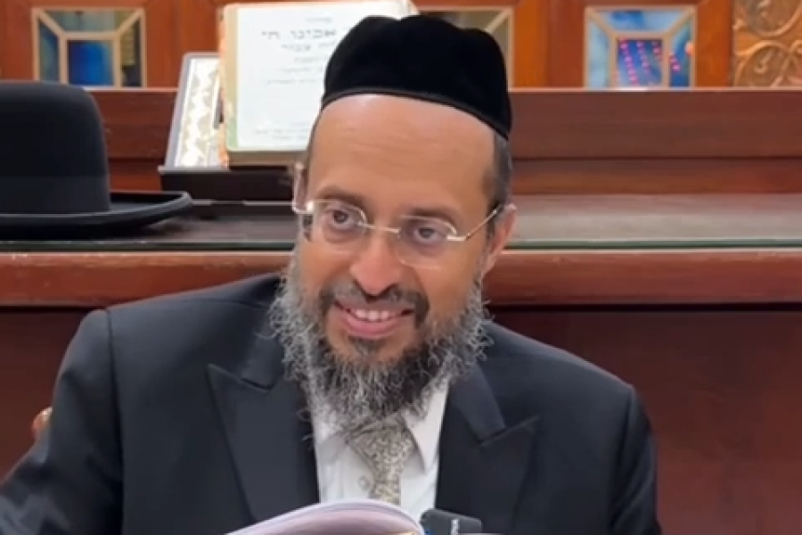 הרב חיים זאיד צילום מסך