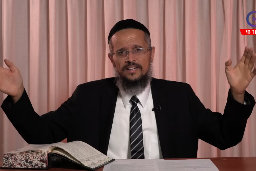 הרב יהודה סעדיה צילום מסך