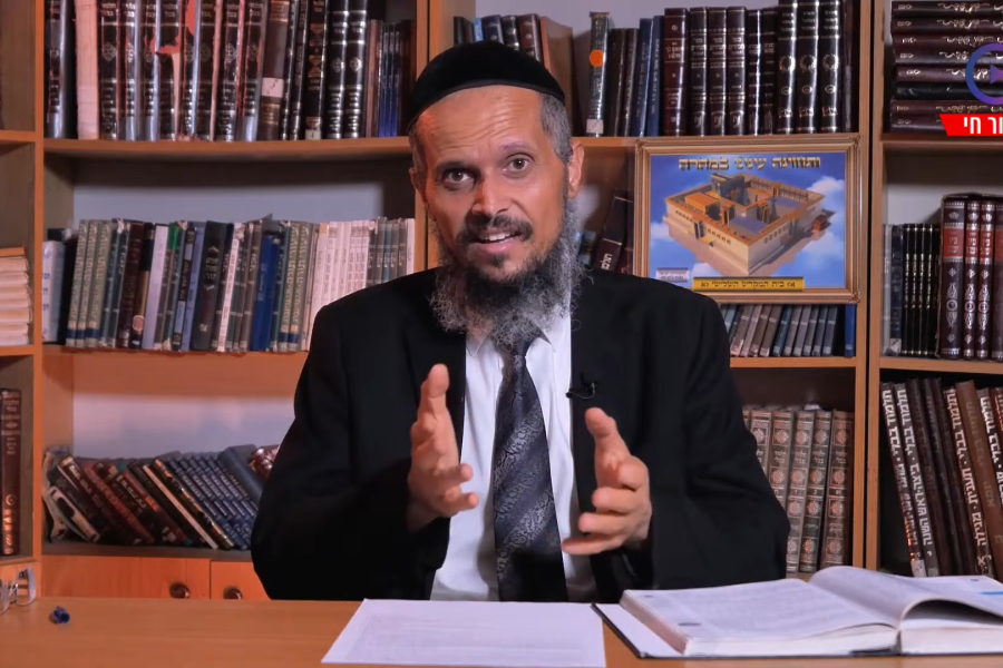 הרב יהודה סעדיה צילום מסך