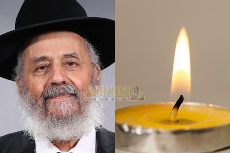 הרה"ג רבי יהודה שרעבי זצ"ל מרכסים - באדיבות המשפחה | נר נשמה - אילוסטרציה, Image by Marcelo Perin from Pixabay