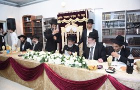 הרב יצחק רצאבי בהכנסת ספר תורה וחנוכת בית המדרש כתר התורה עפולה עילית תמוז תשפו (3)