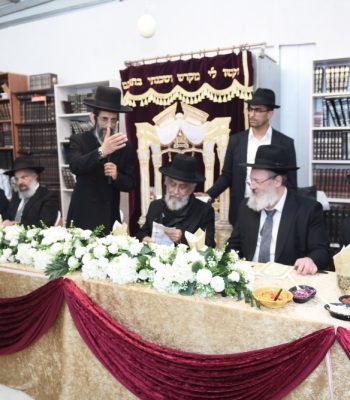 הרב יצחק רצאבי בהכנסת ספר תורה וחנוכת בית המדרש כתר התורה עפולה עילית תמוז תשפו (3)