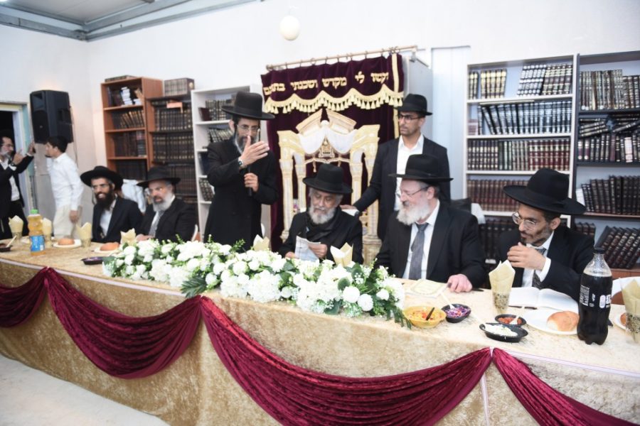הרב יצחק רצאבי בהכנסת ספר תורה וחנוכת בית המדרש כתר התורה עפולה עילית תמוז תשפו (3)
