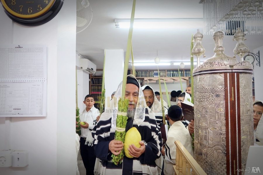 הרב יצחק רצאבי הושענות ג סוכות תשפו צילום אלנתן אלוני (6)