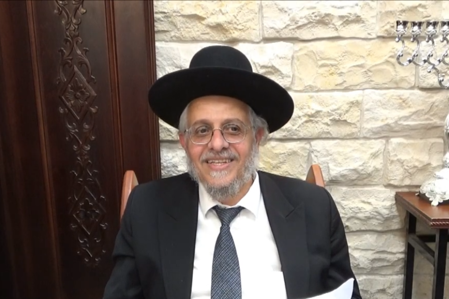 הרב עמרם קורח צילום מסך