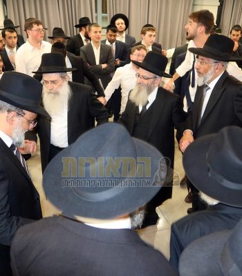 חתונת בן הרב יששכר קאפח עם בת הרב יואל חמדי נכדת הרב חיים מגורי אדר תשפו צילום אלנתן אלוני (57)