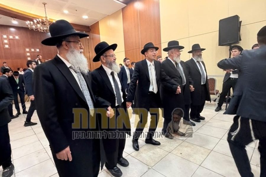 חתונת נכד הרב חיים מגורי בן הרב גלעד חסיד אב תשפו (29)