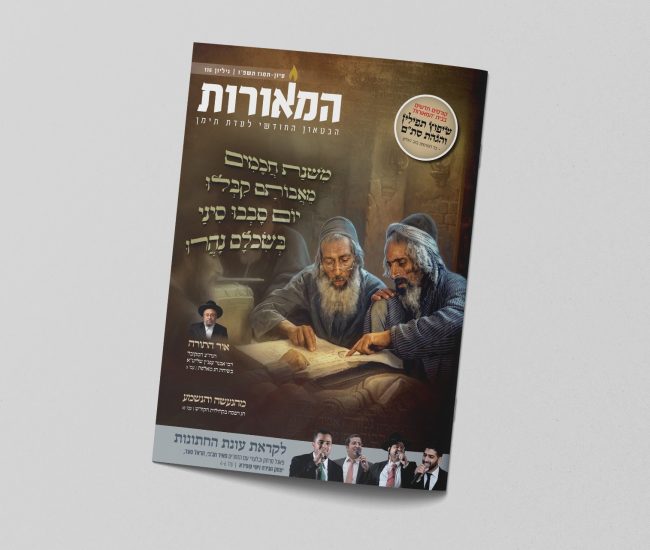 מוקאפ מגזין המאורות 116 שבועות תשפו