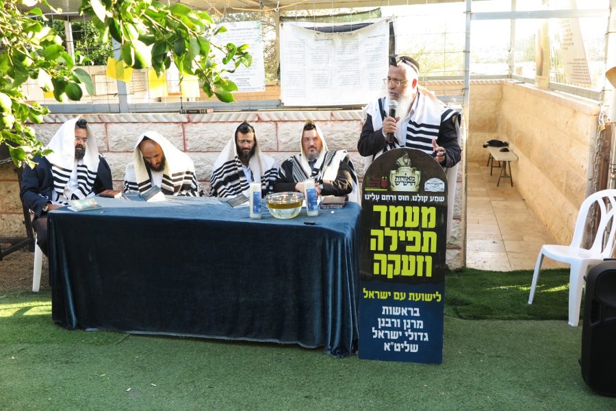 מעמד תפילה בעגור בצל הסגר על הציון (15)