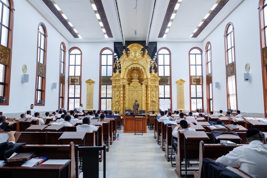 היכל ישיבת 'נזר ישראל' במודיעין עילית, זמן אלול תשפ"ד | צילום: יהודה פולק - אתר 'המאורות'