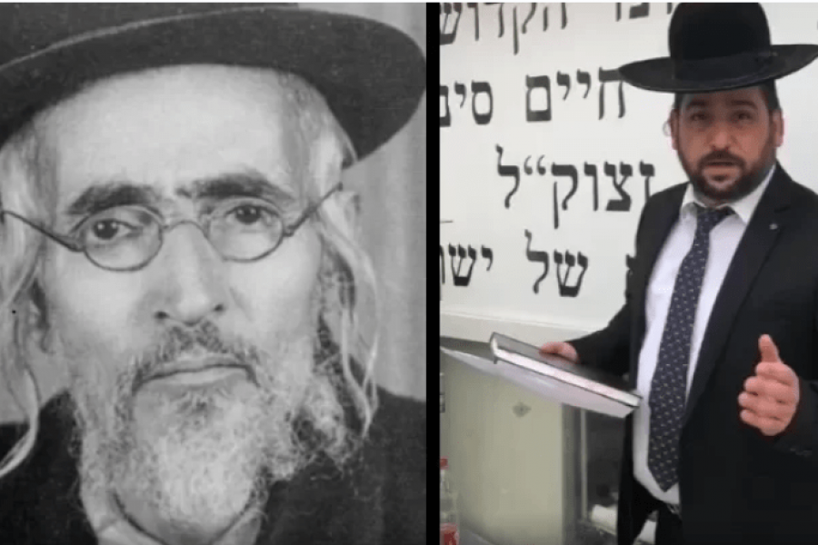 רבי ארז כדוסי מימין, הרב חיים סינואני משמאל