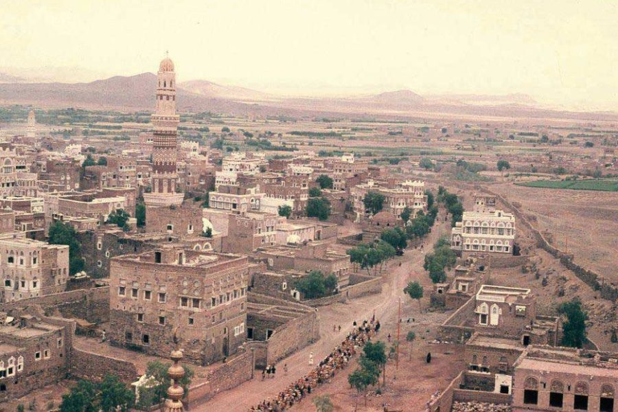 תמונת אילוסטרציה: צנעא העתיקה בשנת 1962 (למנינם)